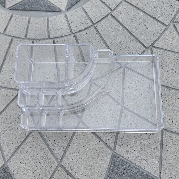 Clear Make Up Craft Acrylic Plastic Storage Caddy Bundle Lot - Picture 3 of 8